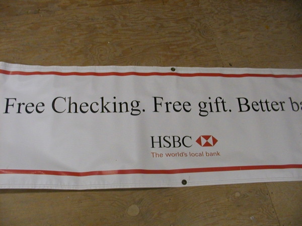 Digital Banner, Bank Banner :: HSBC Free Check. Free gift. Better banking. bank banner, corporate banner :: Syracuse, NY