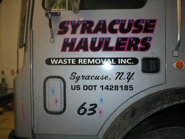 Door Graphics, Vehicle Door Decals, Vehicle Logo Graphics :: tractor trailer door signs, company fleet signs, truck door graphics :: Syracuse, NY
