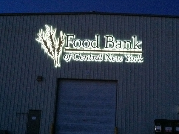 LED Illuminated Signs, Syracuse NY, Custom signs, Syracuse NY, :: Food Bank of Central New York - LED Illuminated sign :: Syracuse NY, Central NY, Upstate NY
